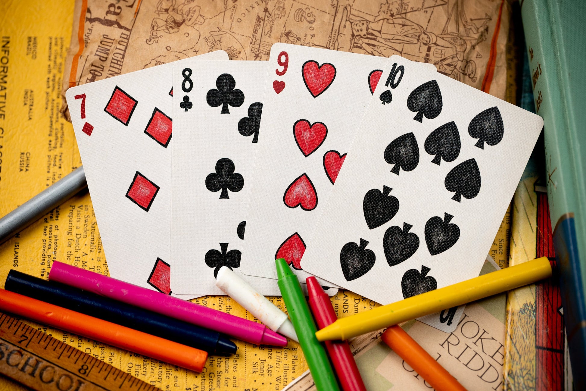 Crayon Playing Cards by Kings Wild Project Playing Cards by Kings Wild Project