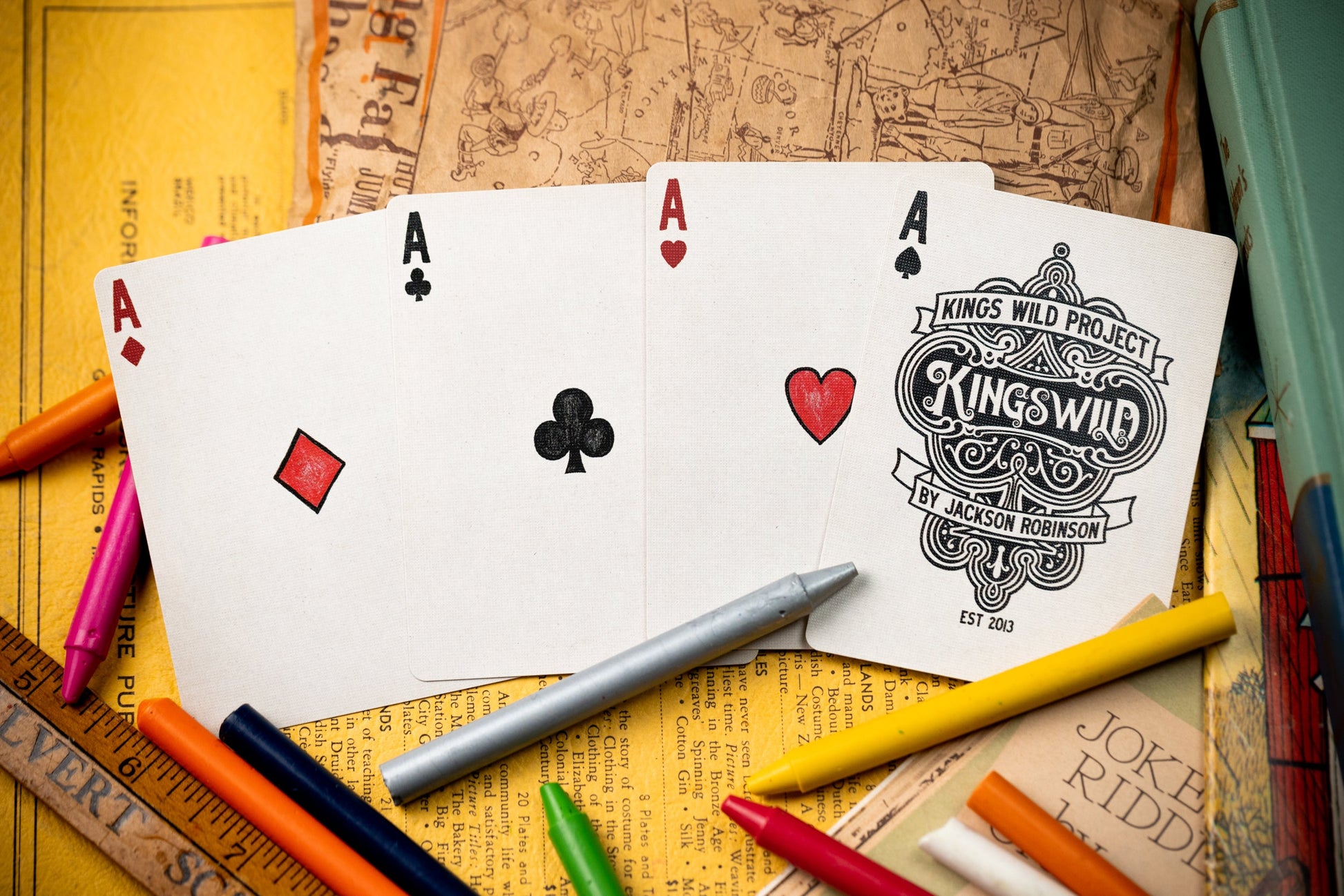 Crayon Playing Cards by Kings Wild Project Playing Cards by Kings Wild Project