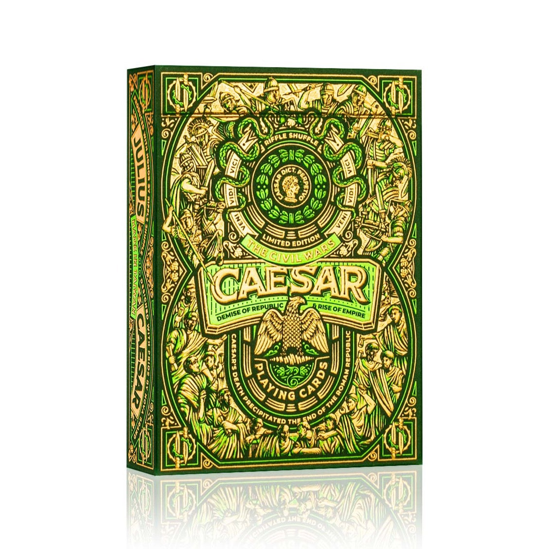Caesar Playing Cards - Green Edition Playing Cards by Riffle Shuffle Playing Card Company