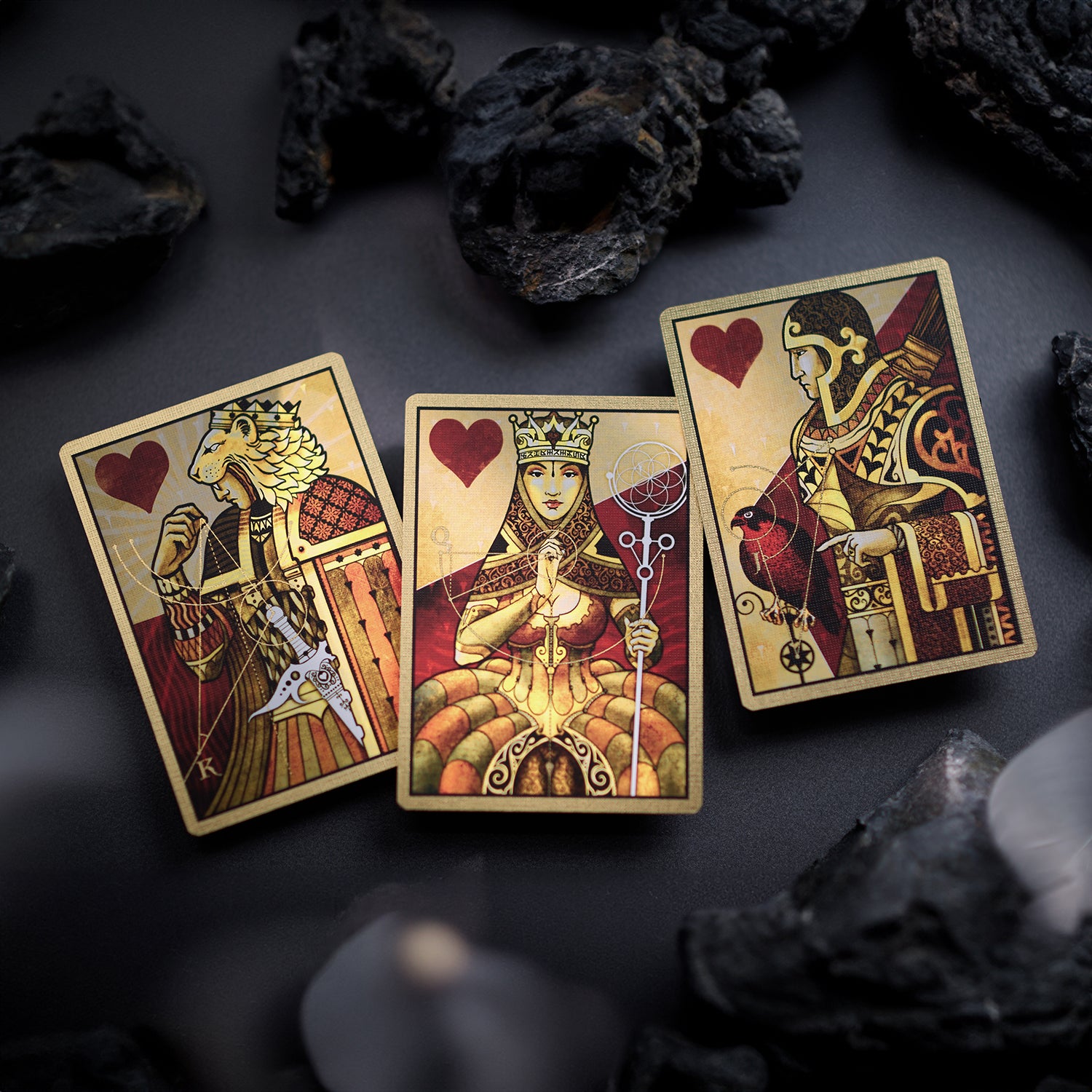 House of the Rising Spade Gilded Cartomancer Playing Cards – Rare