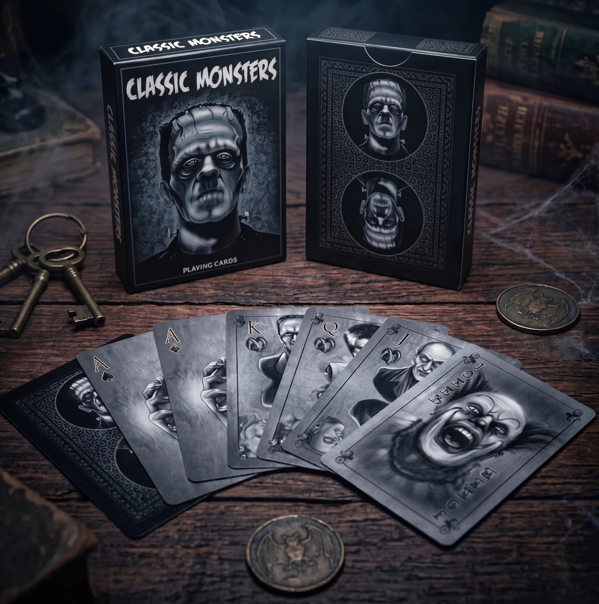 Classic Monsters Playing Cards