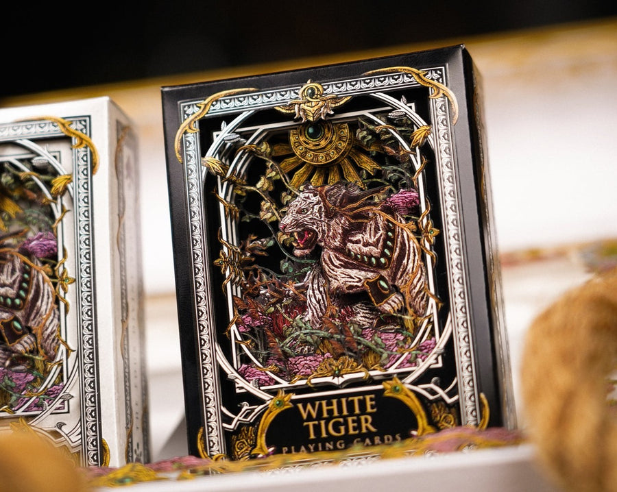 White Tiger Playing Cards Playing Cards by Ark Playing Cards