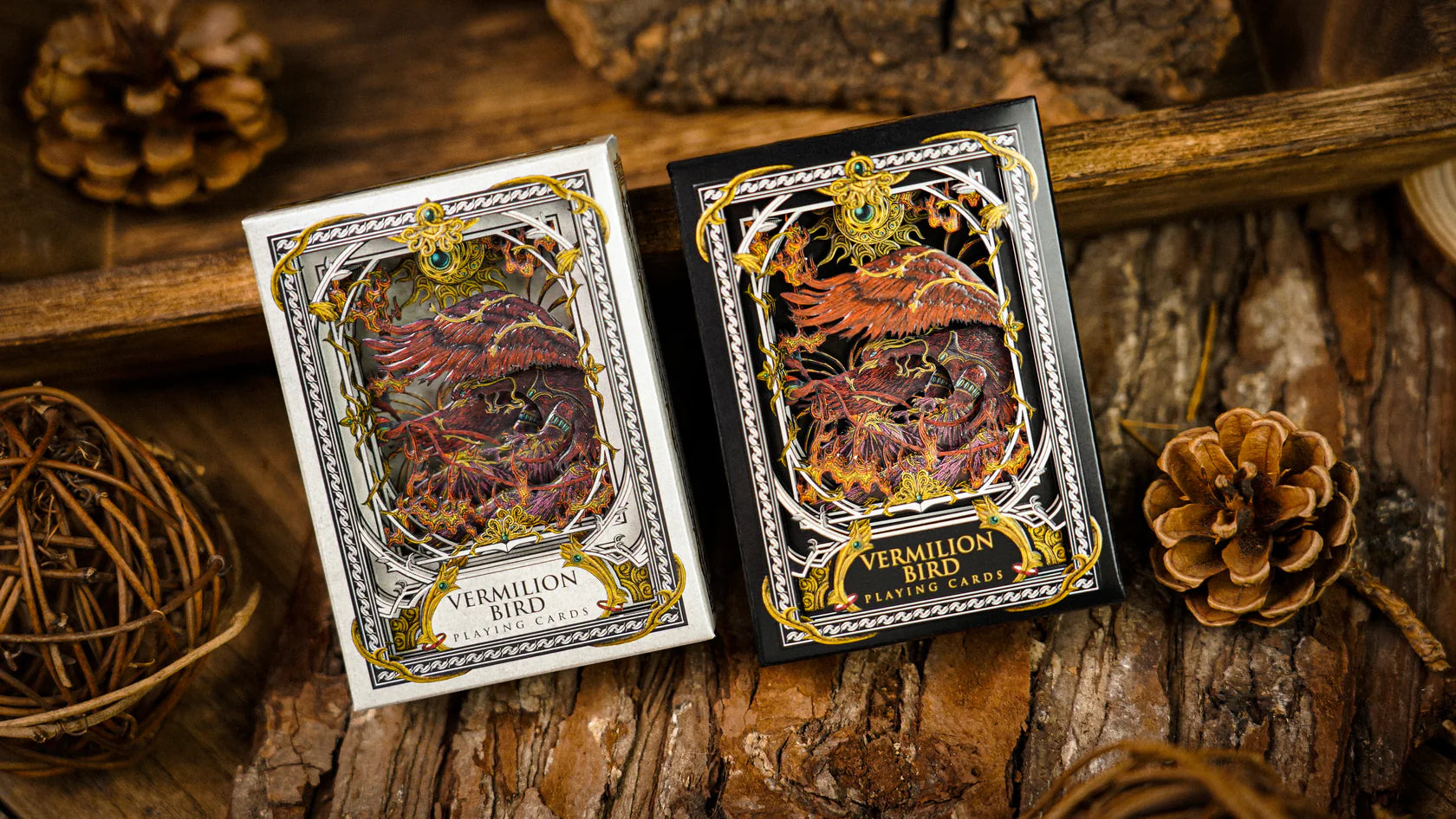 Vermilion Bird Playing Cards Playing Cards by Ark Playing Cards