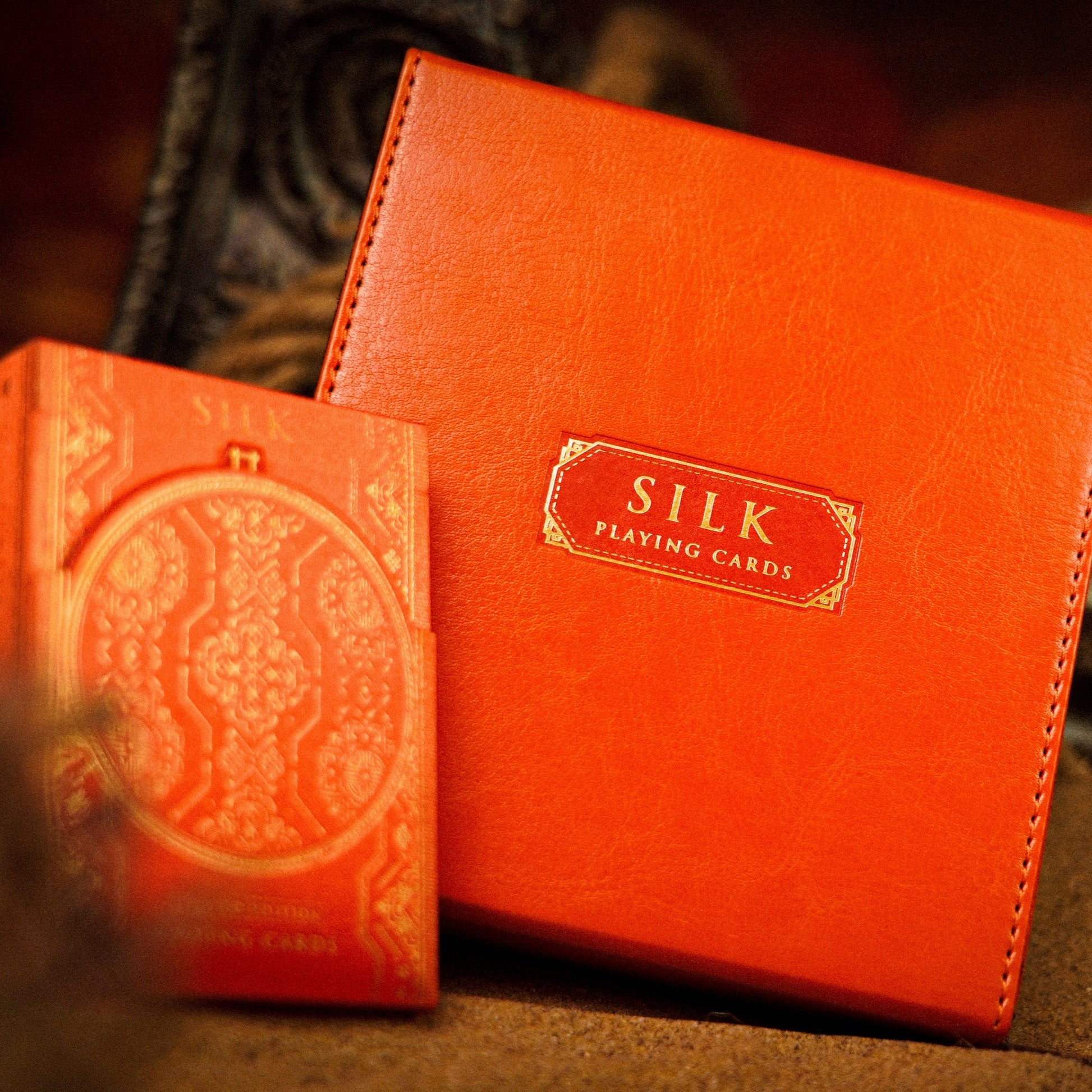 Silk Luxury Leather Boxset Playing Cards by Ark Playing Cards
