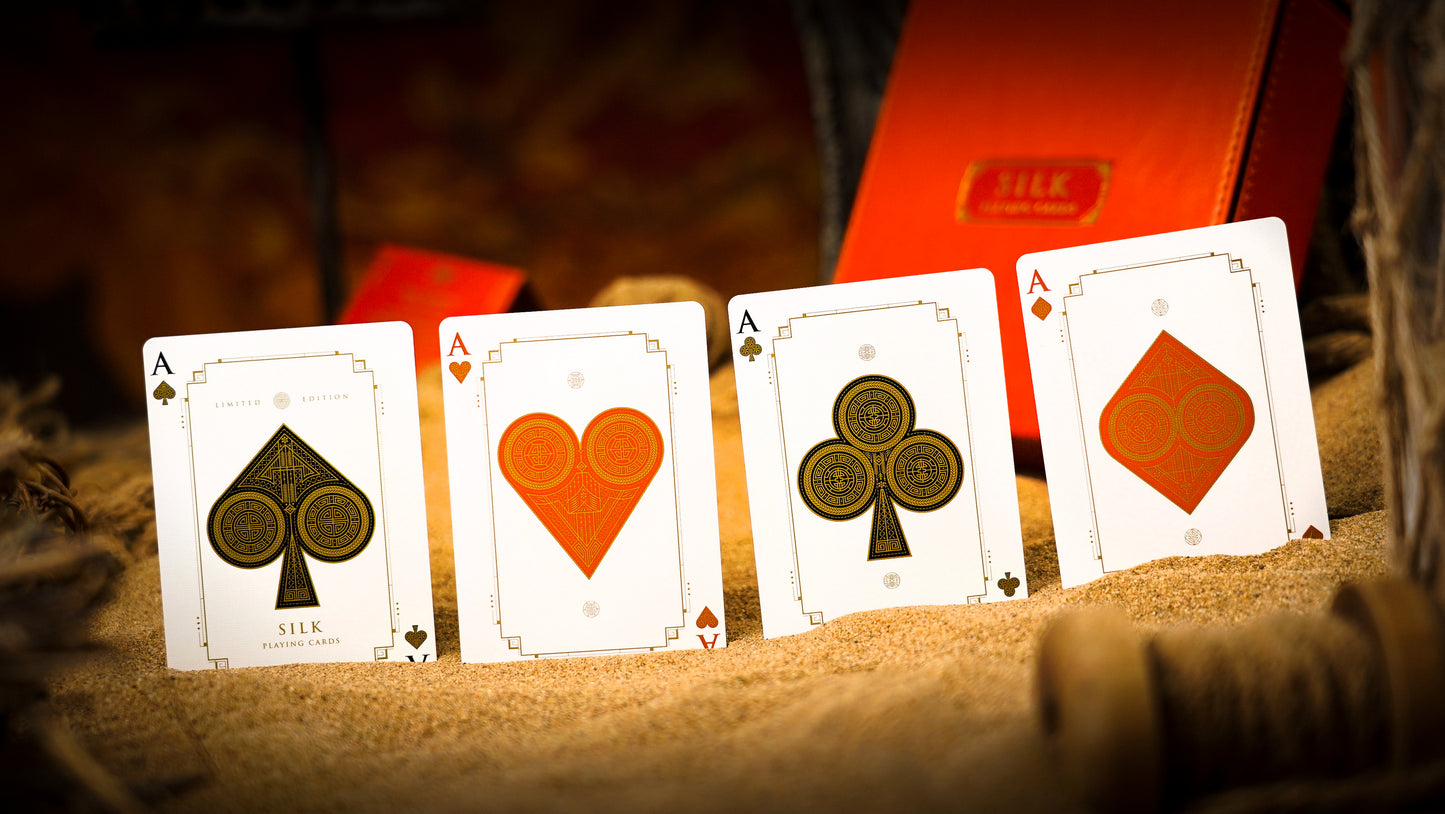 Silk Luxury Leather Boxset Playing Cards by Ark Playing Cards