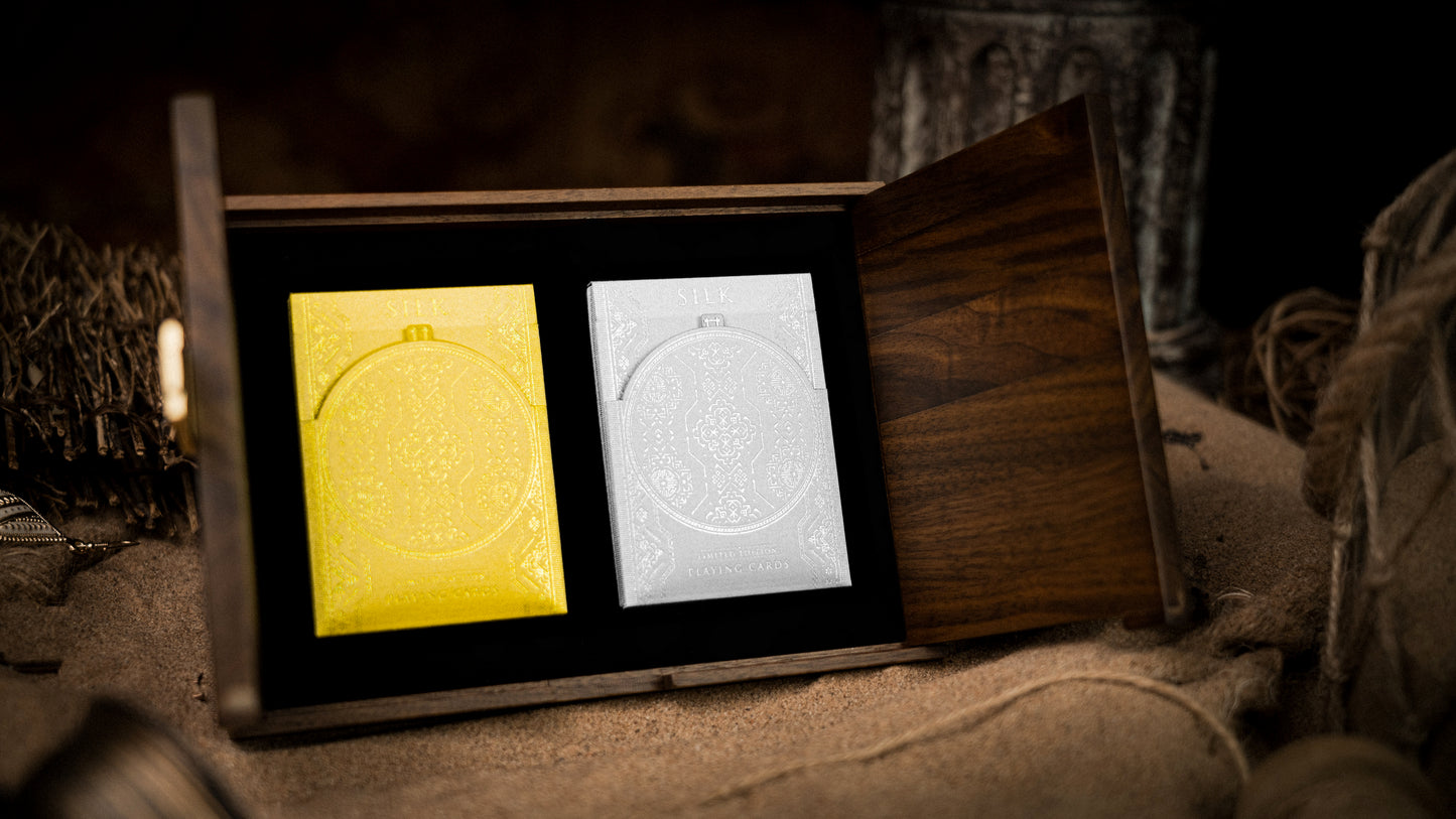The Silk Wooden Boxset by Ark Playing Cards Playing Cards by Ark Playing Cards