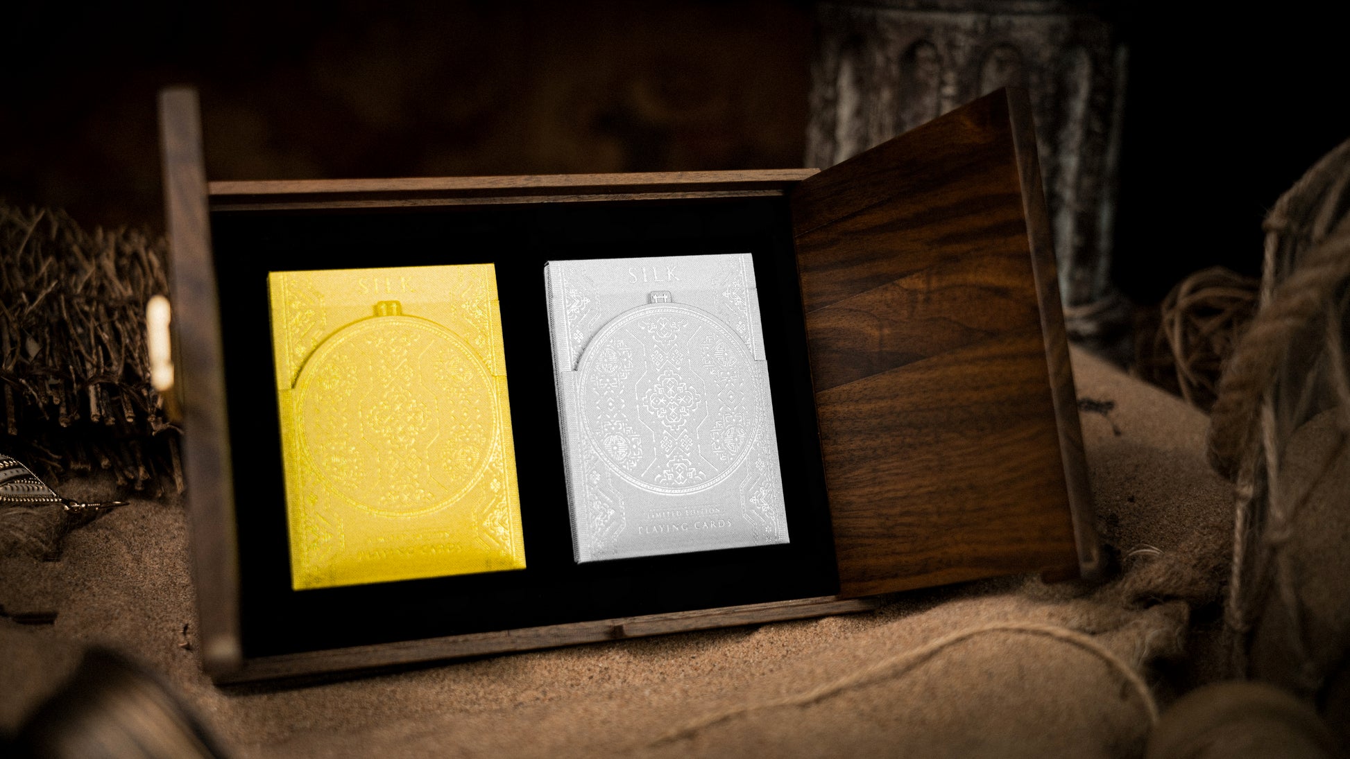 The Silk Wooden Boxset by Ark Playing Cards Playing Cards by Ark Playing Cards