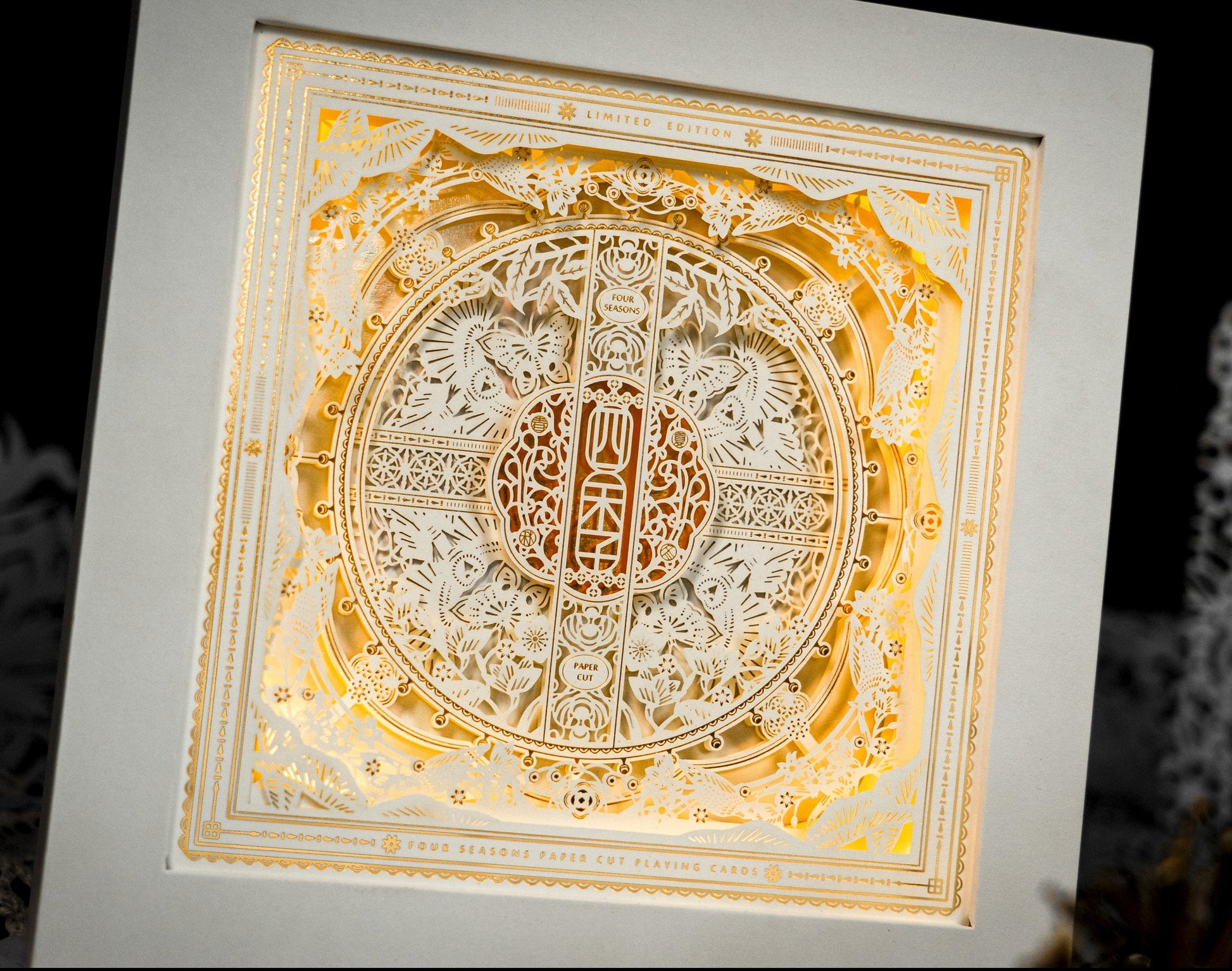 The Four Seasons White Boxset Playing Cards by Ark Playing Cards