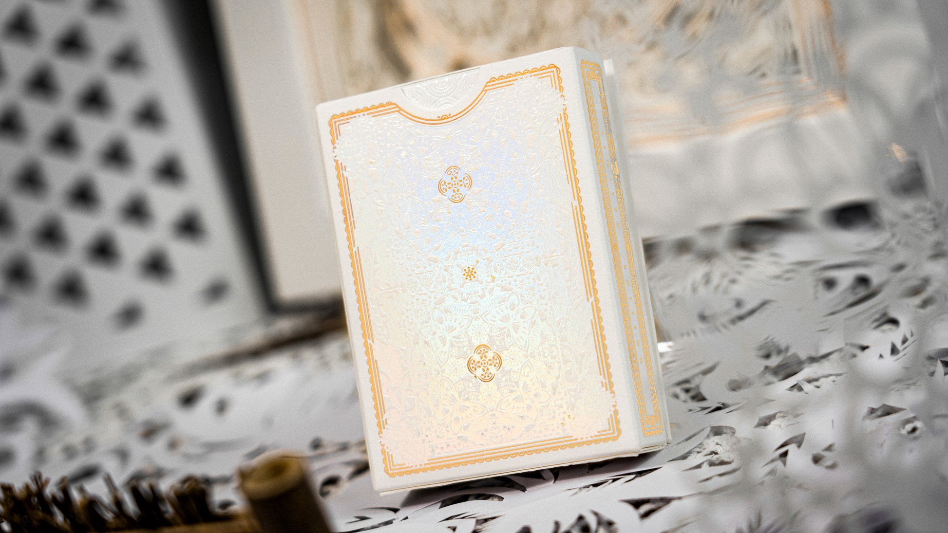 The Four Seasons White Boxset Playing Cards by Ark Playing Cards