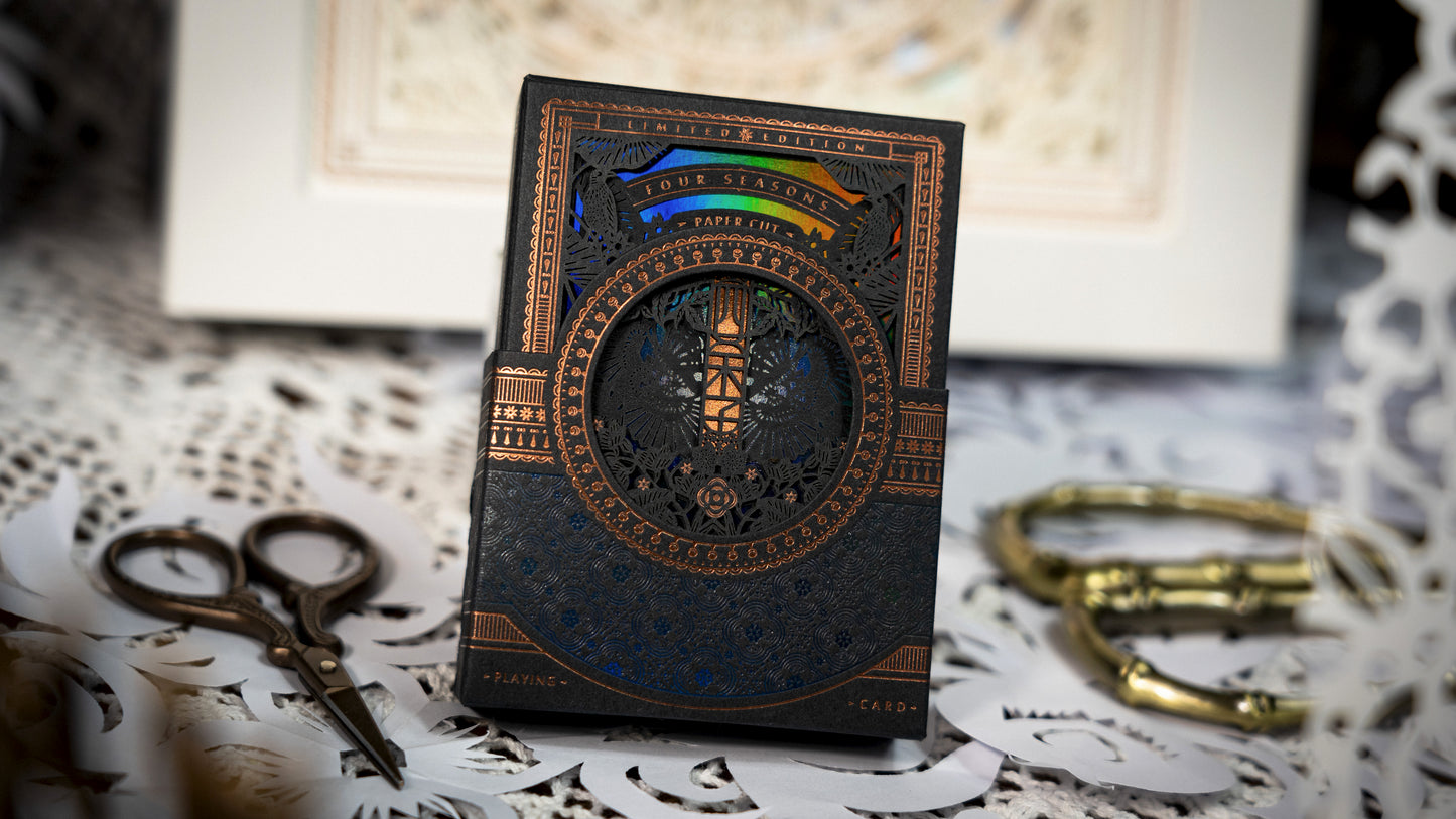 The Four Seasons White Boxset Playing Cards by Ark Playing Cards