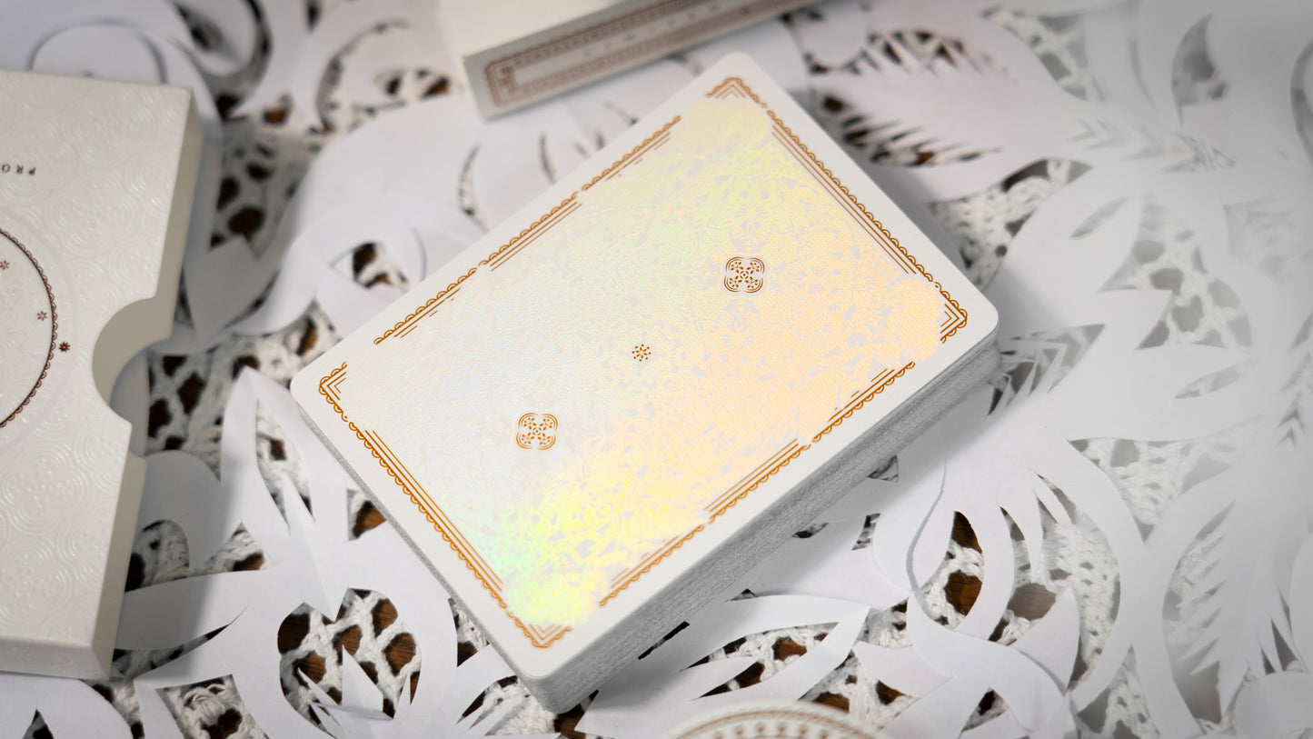 The Four Seasons White Boxset Playing Cards by Ark Playing Cards