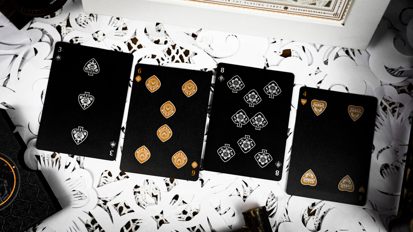 The Four Seasons White Boxset Playing Cards by Ark Playing Cards