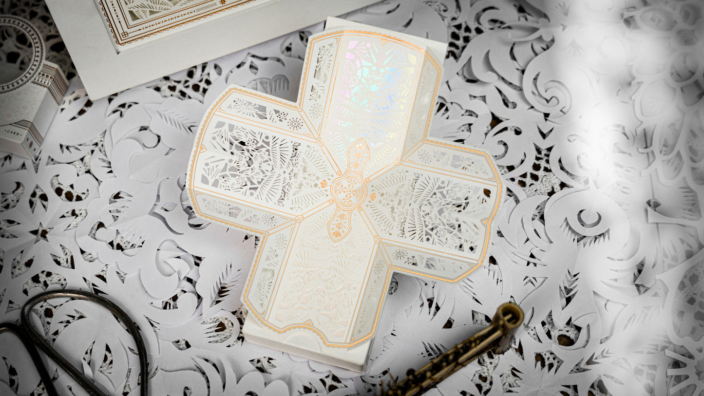 The Four Seasons White Boxset Playing Cards by Ark Playing Cards