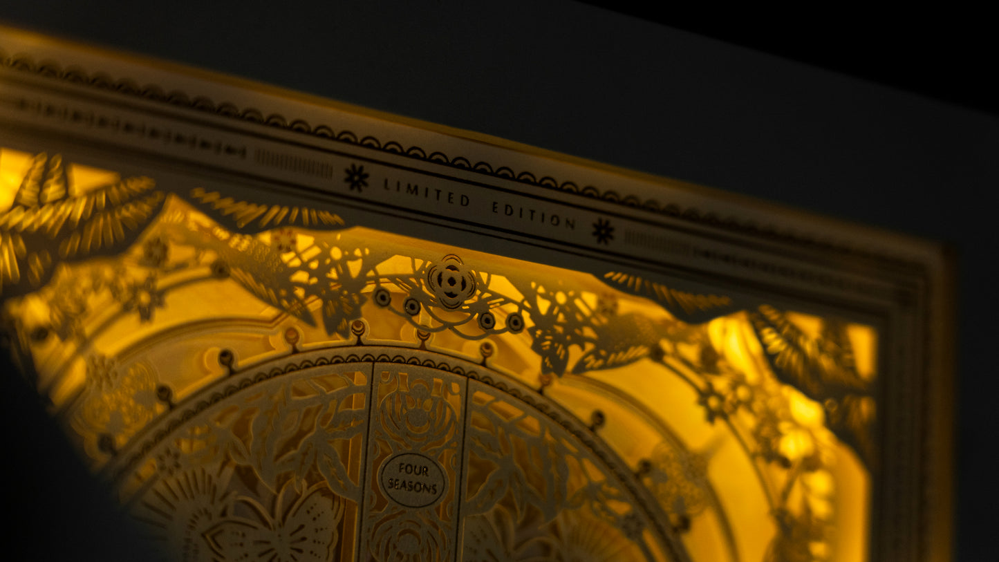 The Four Seasons White Boxset Playing Cards by Ark Playing Cards