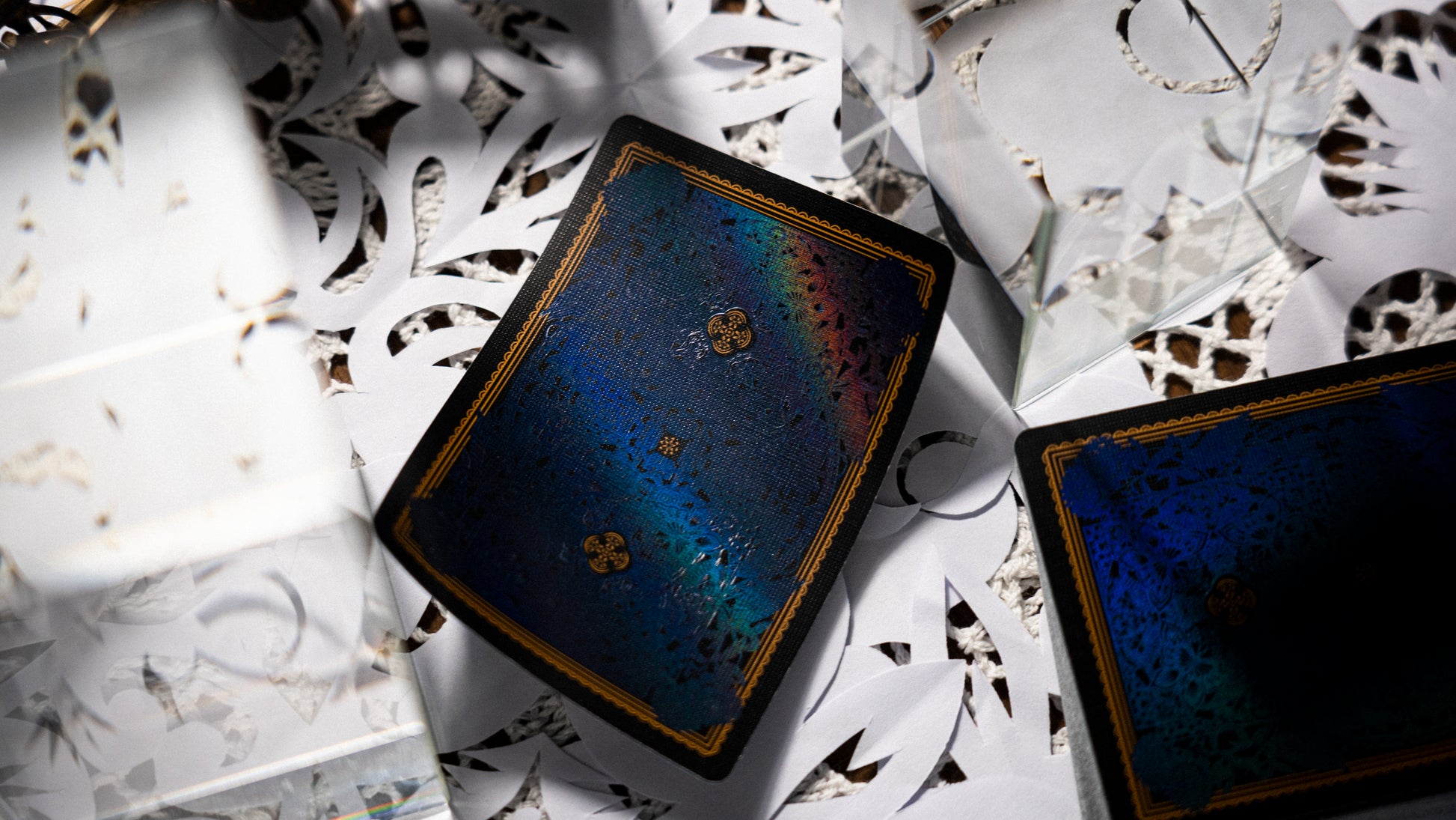 The Four Seasons White Boxset Playing Cards by Ark Playing Cards