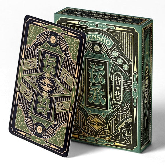 Green Densho Playing Cards Playing Cards by Card Experiment