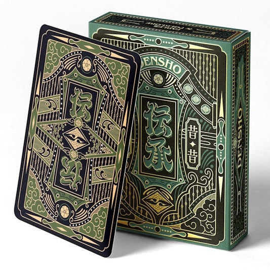 Green Densho Playing Cards Playing Cards by Card Experiment