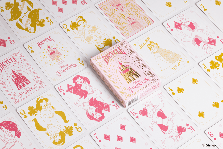 Bicycle Disney Princess Playing Cards - Pink Playing Cards by Bicycle Playing Cards