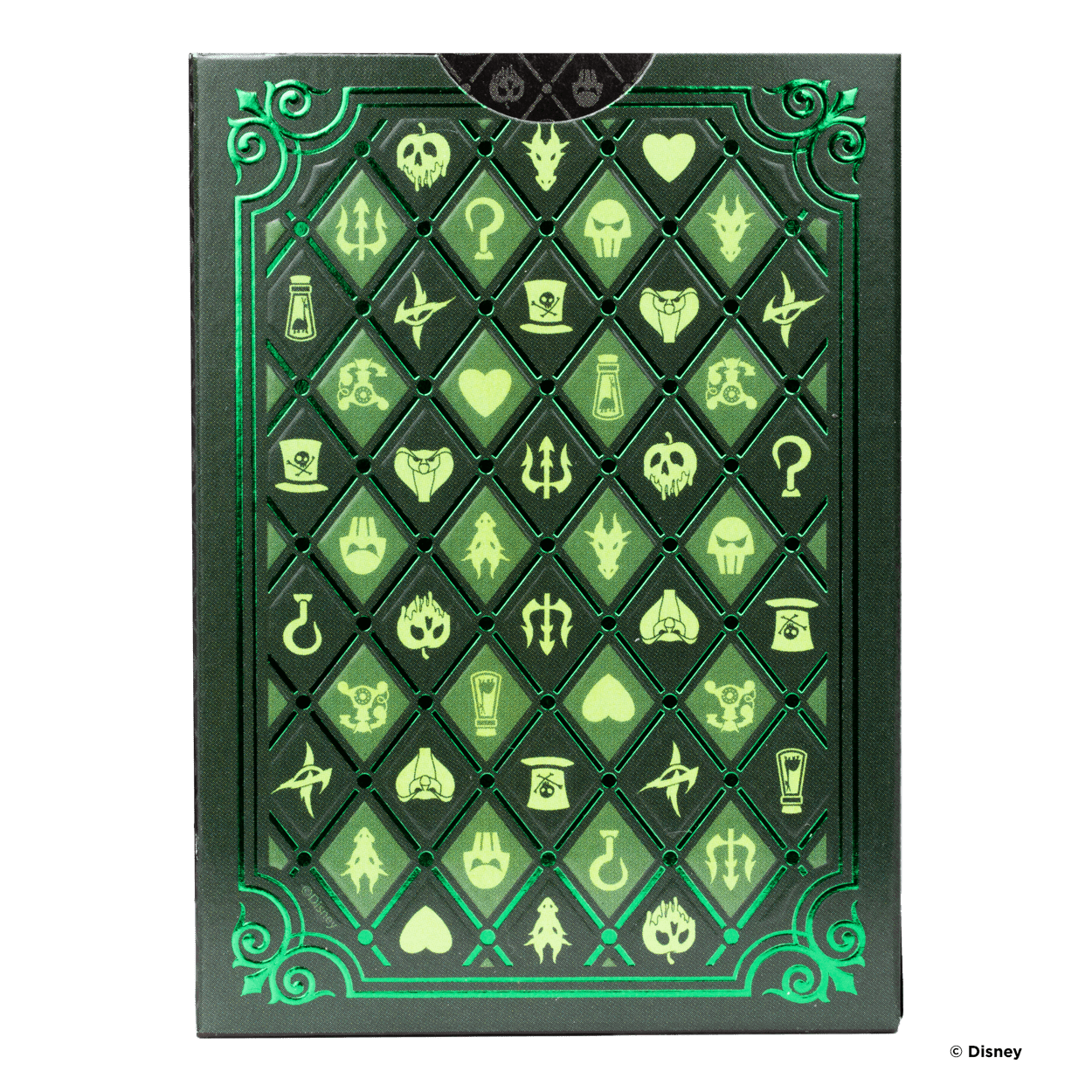 Bicycle Disney Villains Playing Cards - Green Playing Cards by Bicycle Playing Cards
