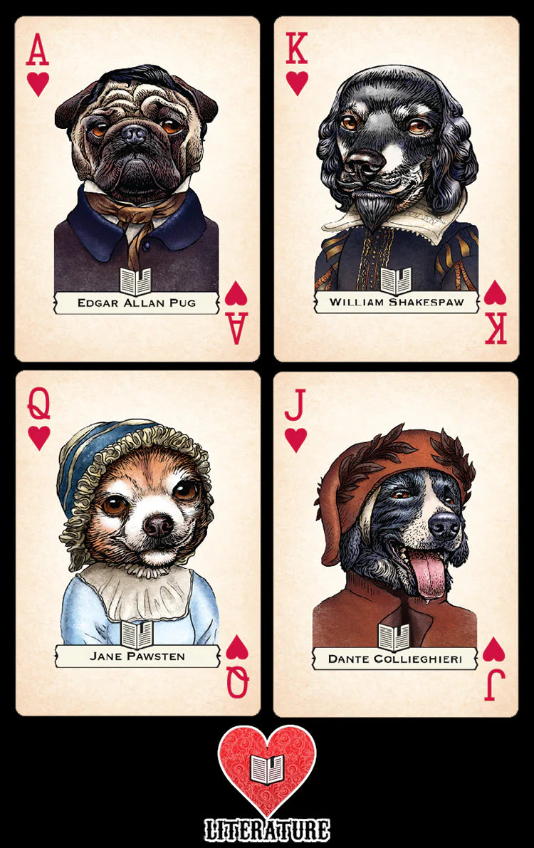 Dogs and puppies Playing Cards