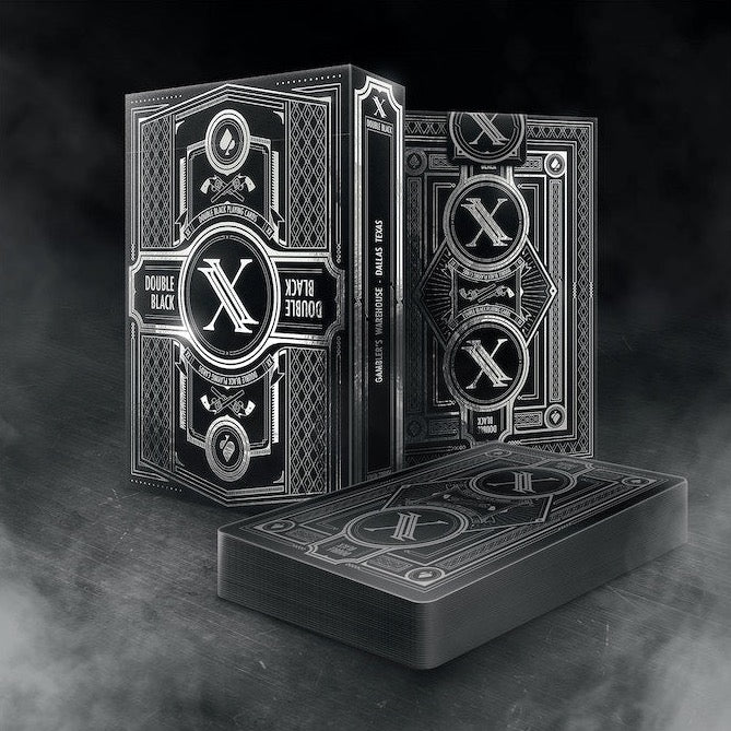 Double Black (Unbranded) Classic Edition Playing Cards by Blackout Brother