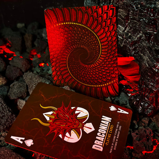 Draconian Crimson Playing Cards