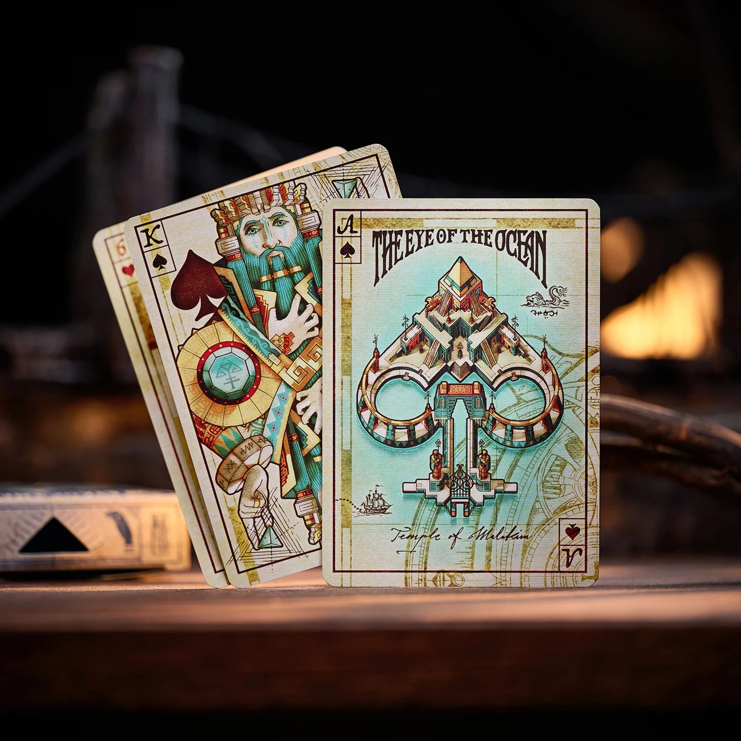 Gibborim Castaways Gilded - Eye of the Ocean Playing Cards