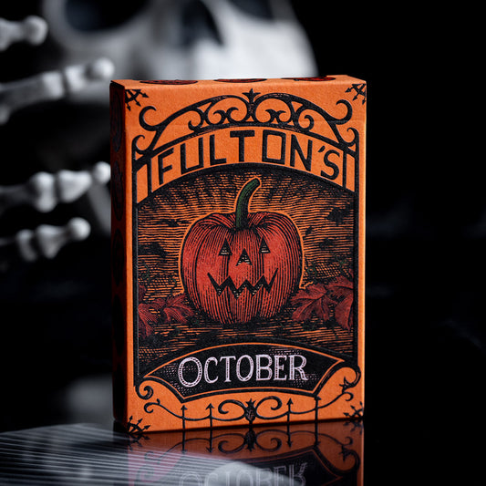 Fultons October Pumpkin Orange Playing Cards - V2