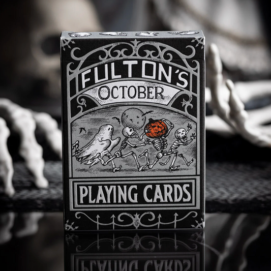 FULTONS OCTOBER TOMBSTONE GREY PLAYING CARDS