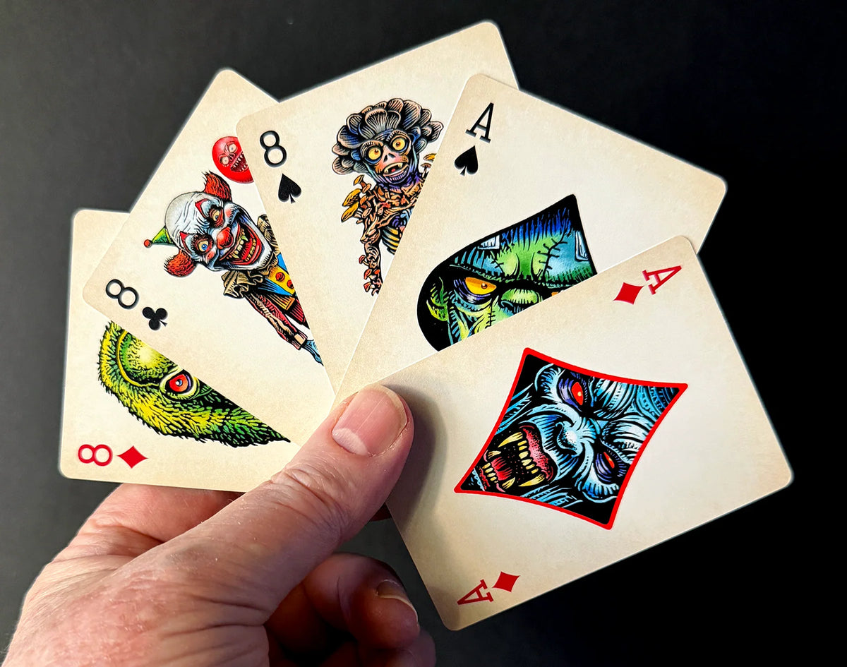 Haunted Halloween deck of playing cards by chet Philips