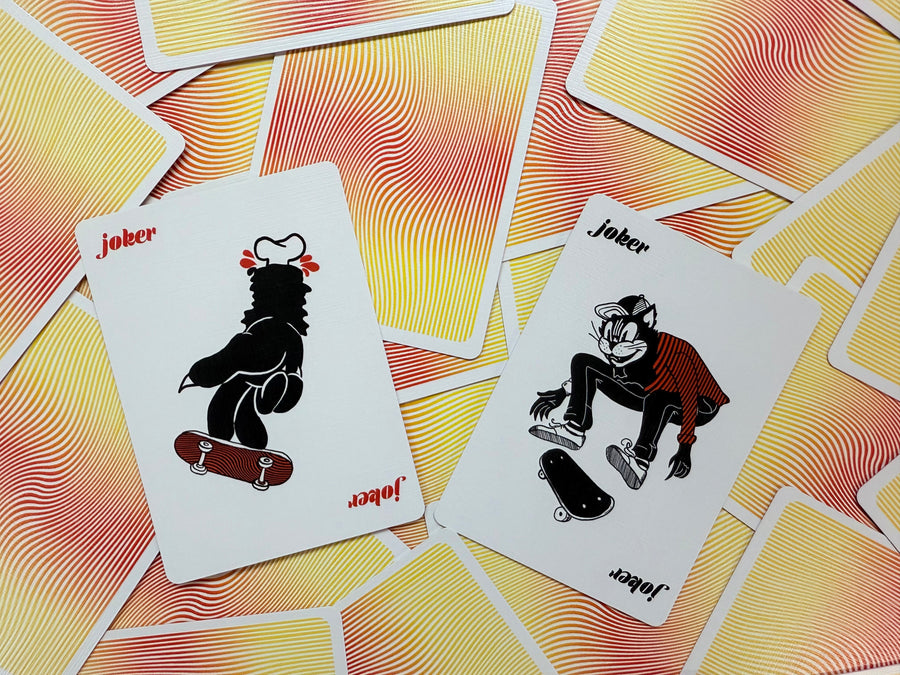 Original Blackcat Orange Milk Playing Cards