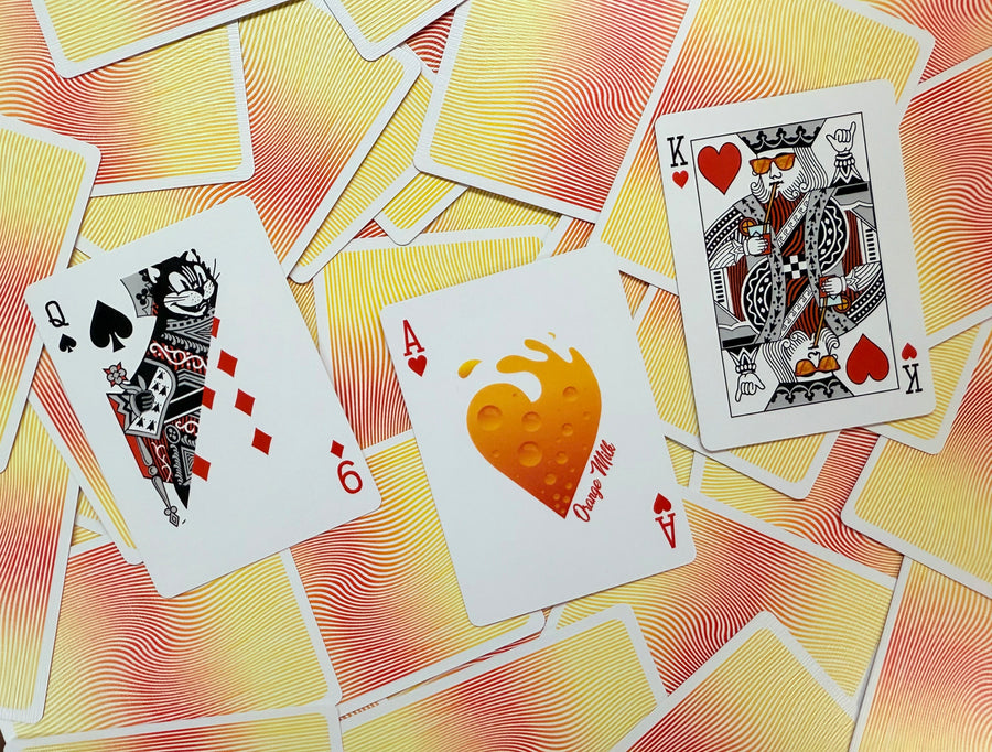 Original Blackcat Orange Milk Playing Cards