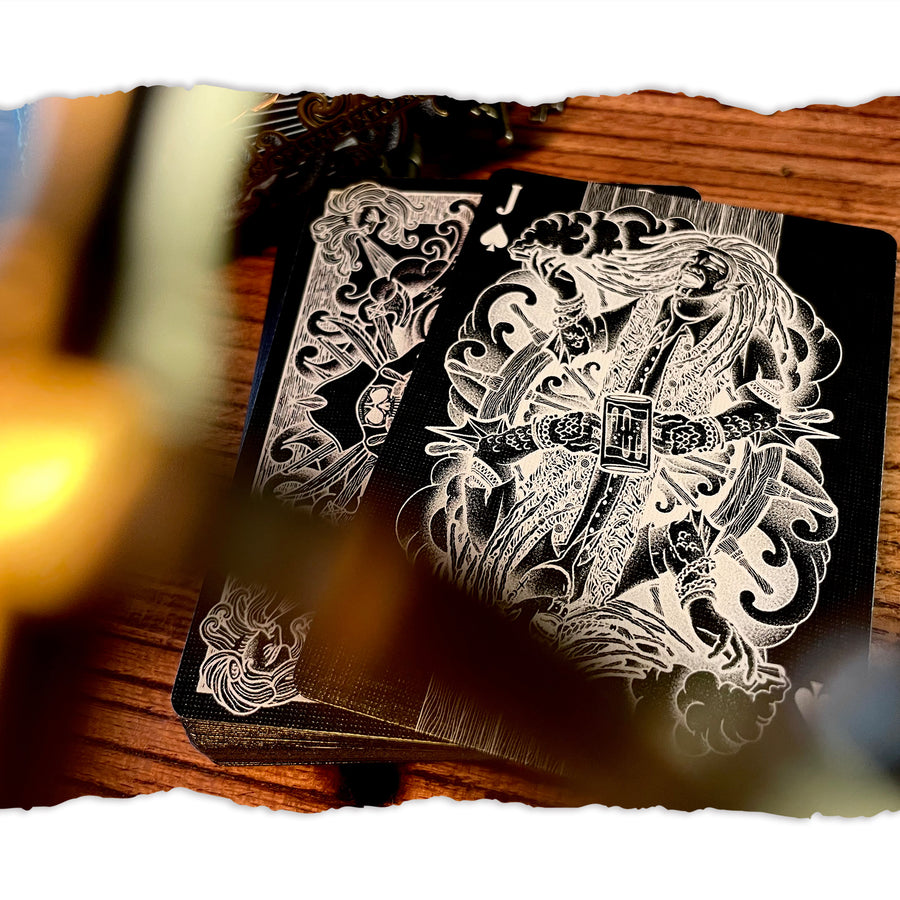 Pirate Playing Cards Night Edition with Mechanical Gear Box