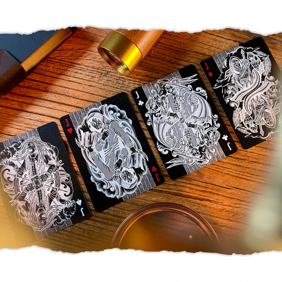 Pirate Playing Cards Night Edition with Mechanical Gear Box