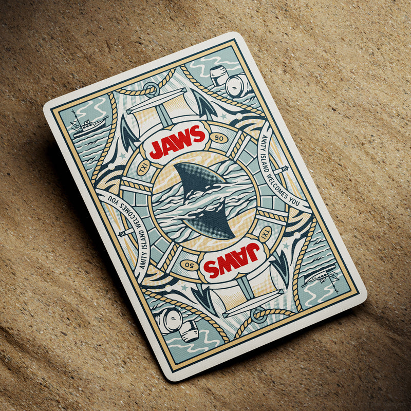 Jaws playing card back design
