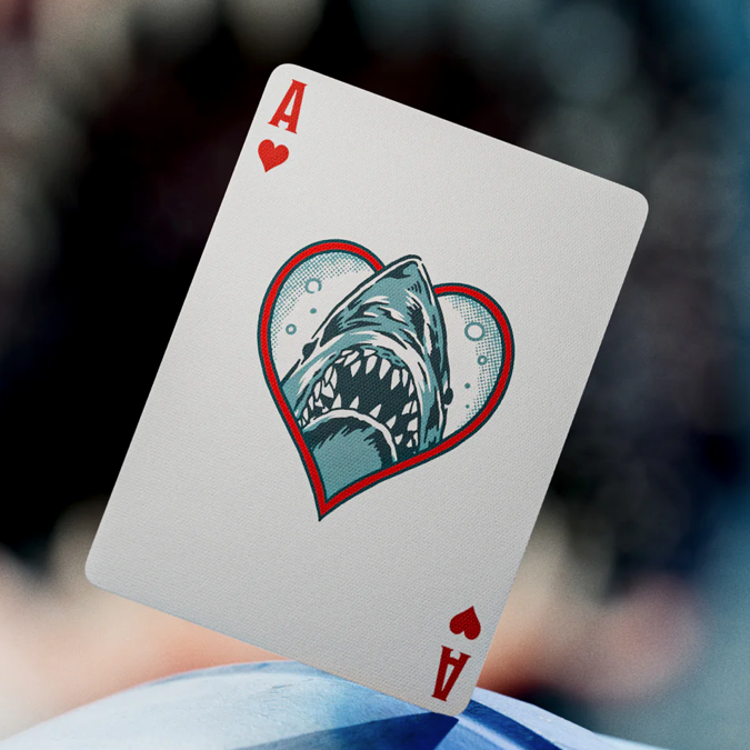 Ace of hearts from Jaws Playing Cards by Theory11 