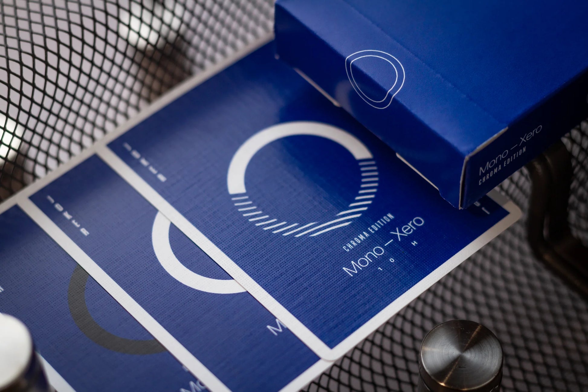 Mono Xero Chroma Edition Playing Cards - Blue Playing Cards by Luke Wadey