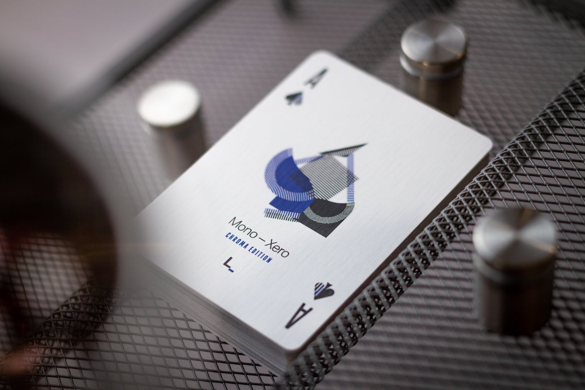 Mono Xero Chroma Edition Playing Cards - Blue Playing Cards by Luke Wadey
