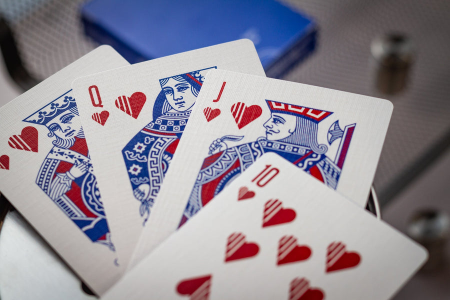 Mono Xero Chroma Edition Playing Cards - Blue Playing Cards by Luke Wadey