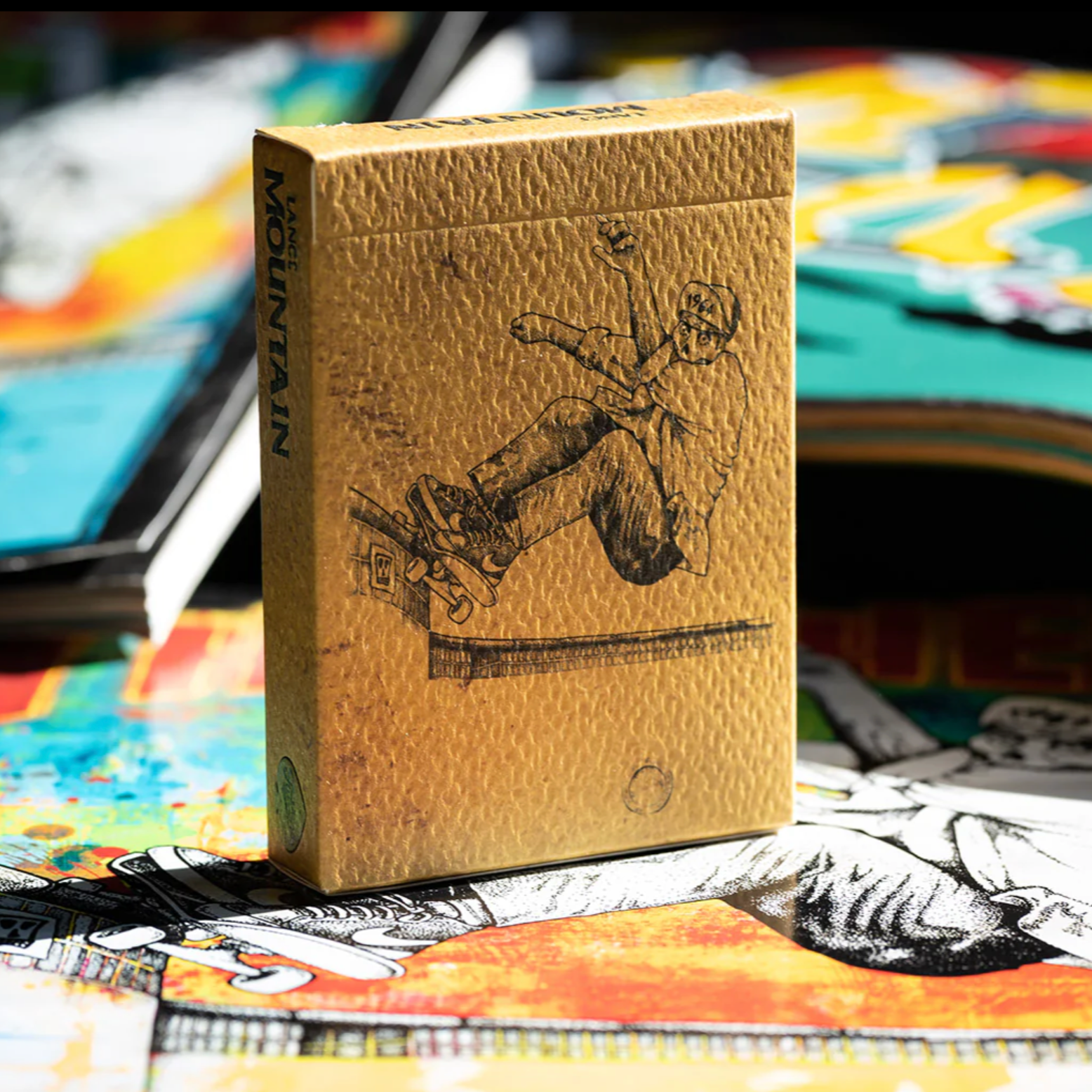 Lance Mountain Skating Skeletons Playing Cards