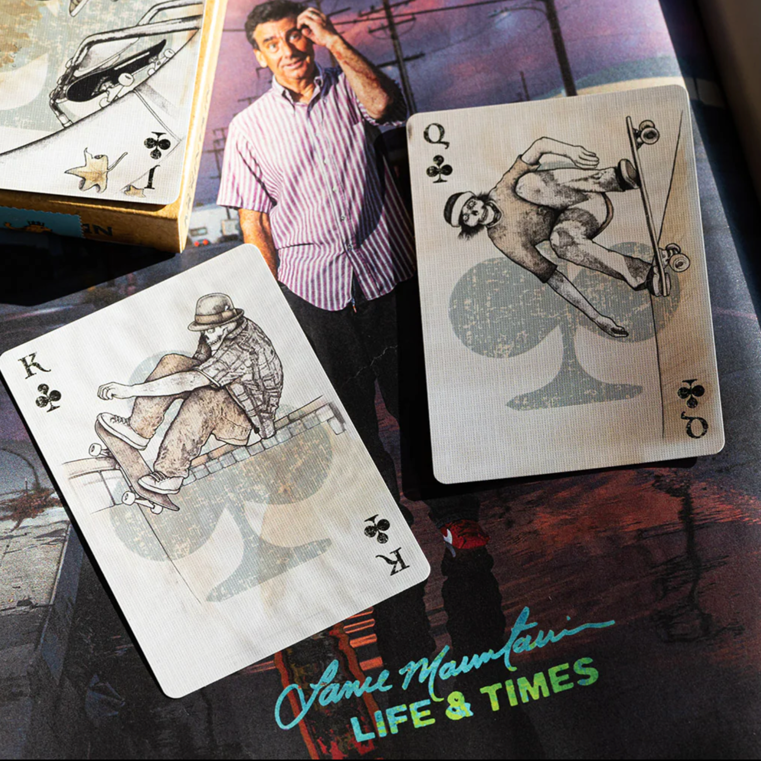 Lance Mountain Skating Skeletons Playing Cards