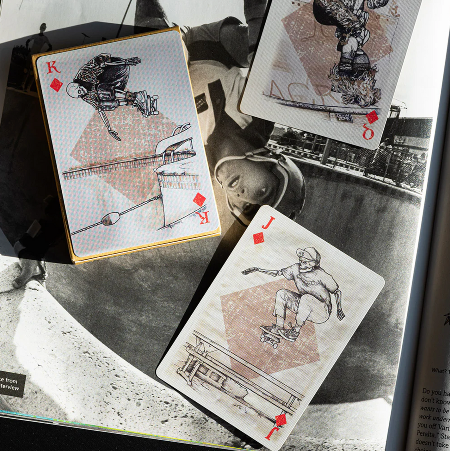 Lance Mountain Skating Skeletons Playing Cards