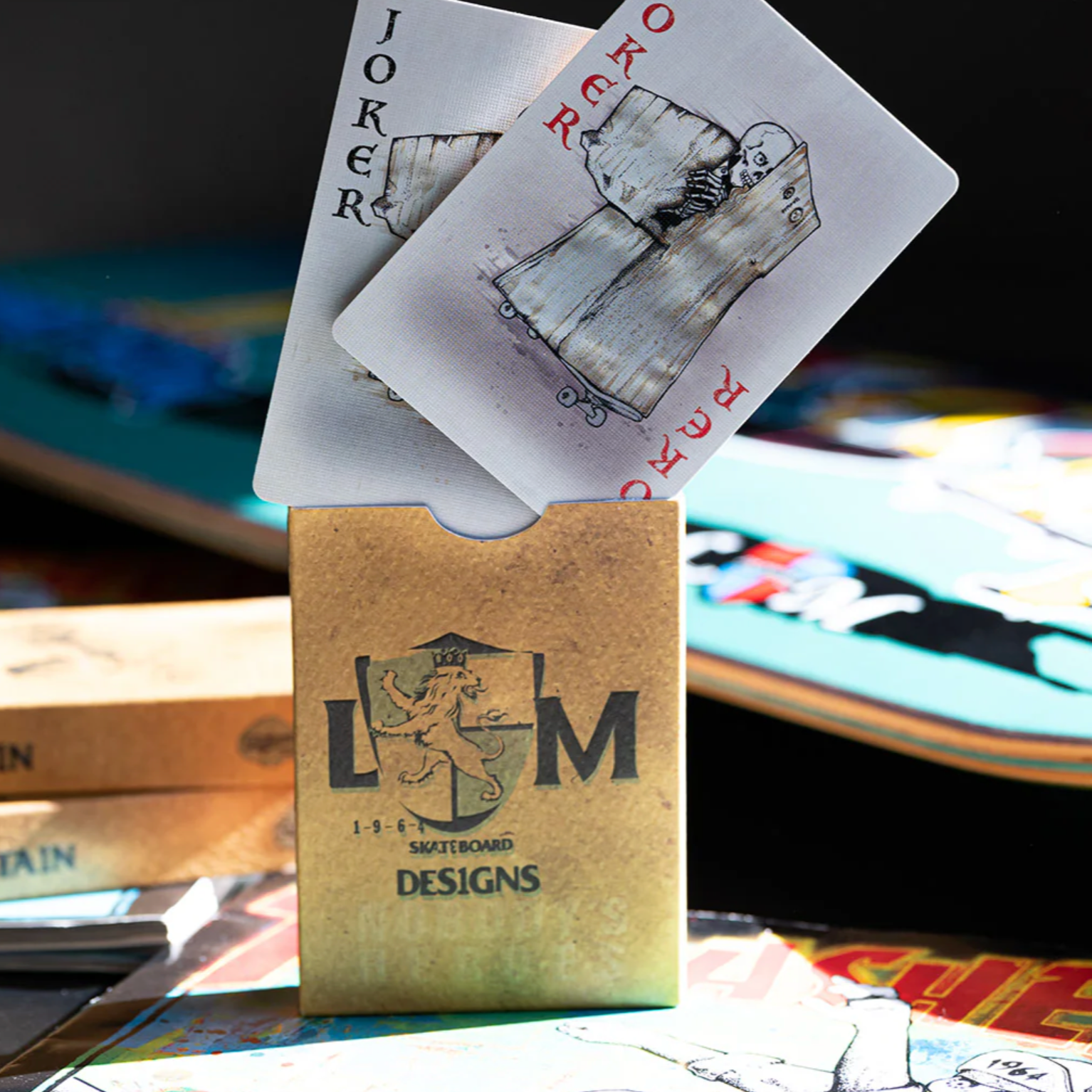 Lance Mountain Skating Skeletons Playing Cards