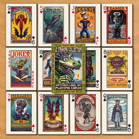 Matchbox Label Art Playing Cards