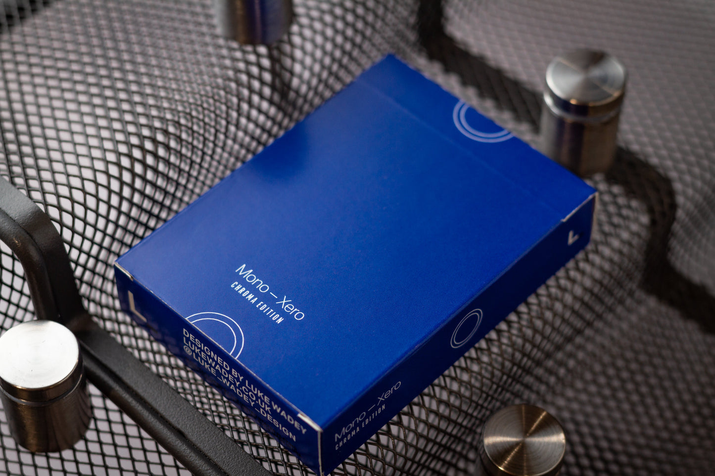 Mono Xero Chroma Edition Playing Cards - Blue Playing Cards by Luke Wadey