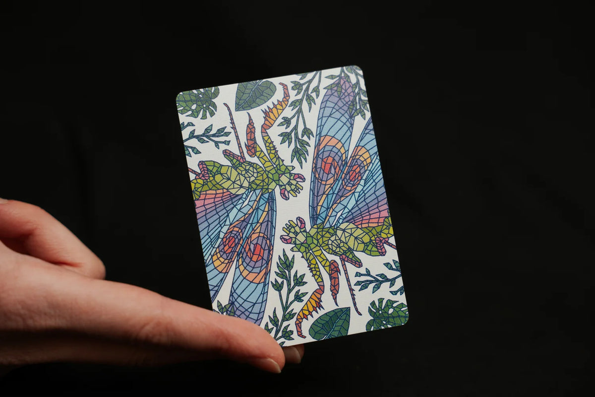 Mosaic Mantis Playing Card Back Design