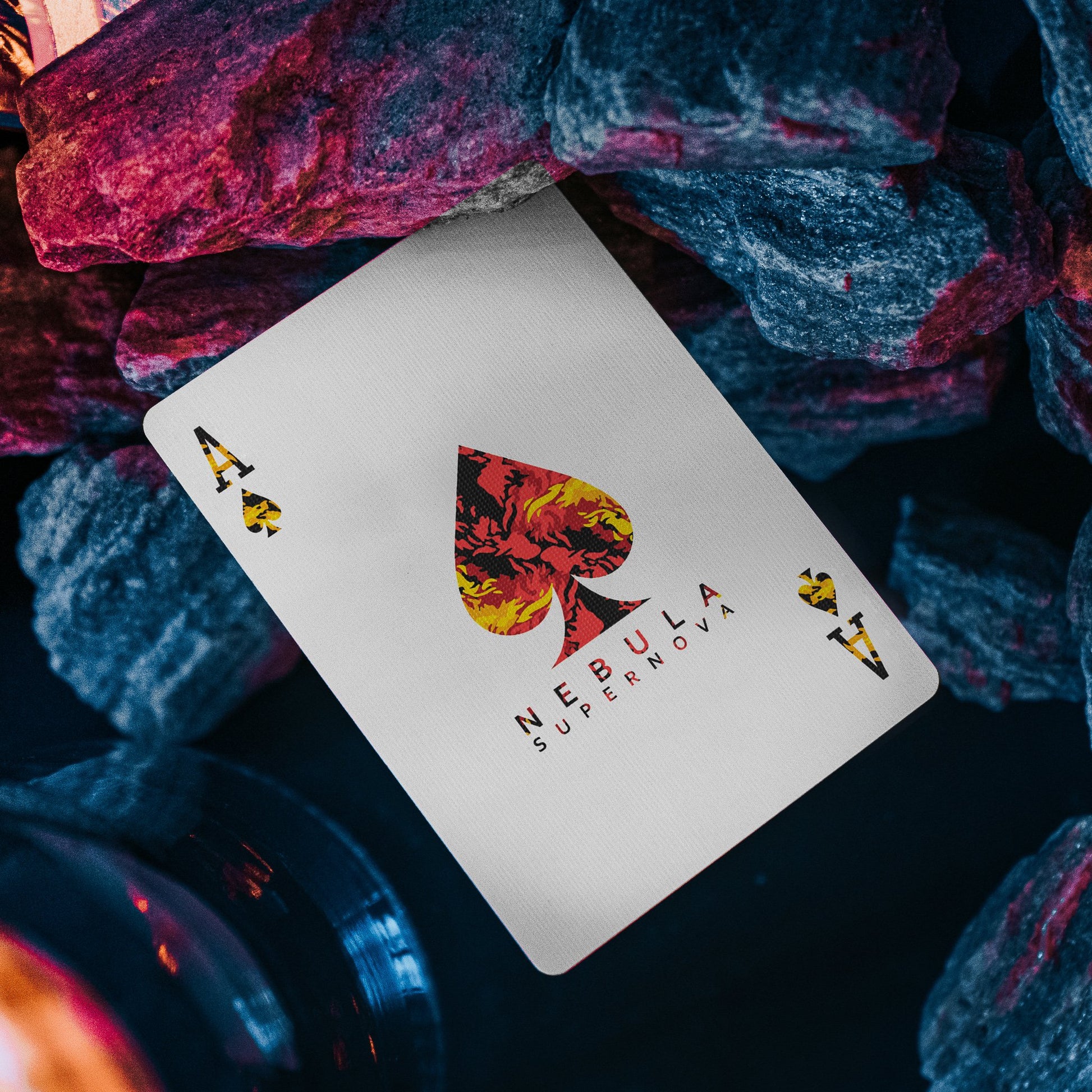 Nebula Supernova Playing Cards Playing Cards by Emily Sleights
