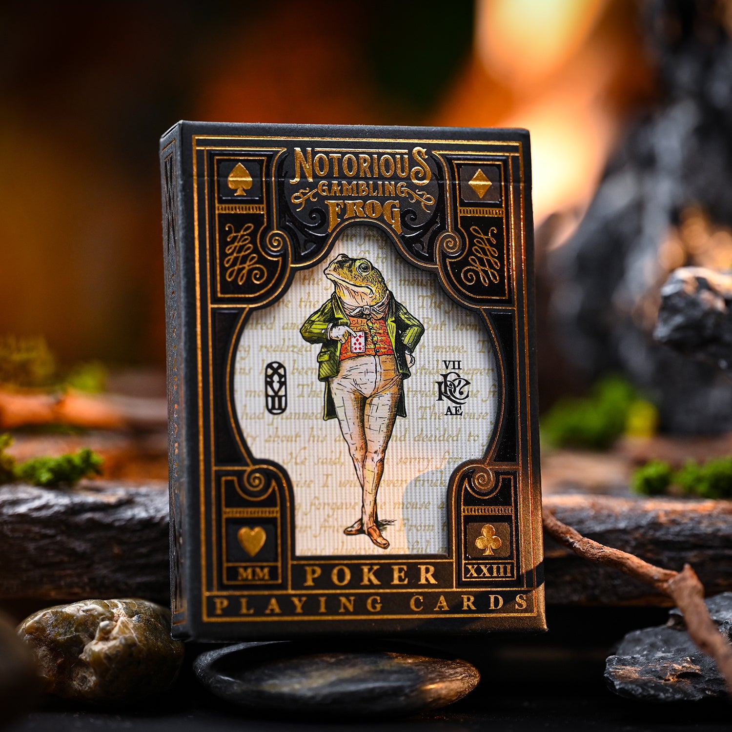 The Notorious Gambling Frog - 7th Anniversary Golden Edition Playing Cards by Stockholm 17