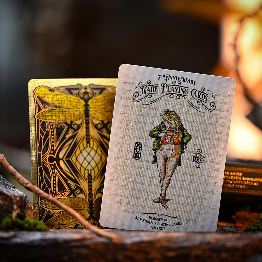 The Notorious Gambling Frog - 7th Anniversary Golden Edition Playing Cards by Stockholm 17