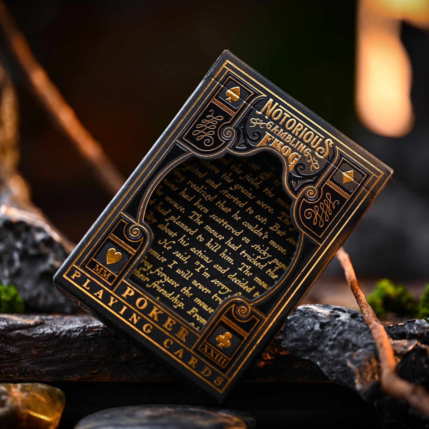 The Notorious Gambling Frog - 7th Anniversary Golden Edition Playing Cards by Stockholm 17